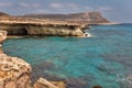 Seascape Cape Greco peninsula park, Cyprus Royalty Free Stock Photo