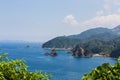 Seascape and coastline in Jusambutsu park, Amakusa, Kumamoto.