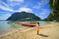 Seascape of Coron Island, Philippines Royalty Free Stock Photo