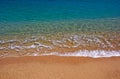 Costa Brava Spain beach sea Dorada summer sand background ocean nature water blue travel tropical vacation coast beautiful view Royalty Free Stock Photo