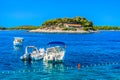 Seascape in Croatia, Hvar island. Royalty Free Stock Photo