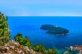 Seascape in Croatia, Lokrum island.