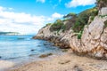 Seascape from dragunara bay sardinia Royalty Free Stock Photo