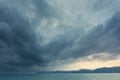 Seascape with Dramatic Storm Clouds.