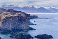 Seascape in Icelandic Hellnar village. Snaefellsnes peninsula in Western Iceland