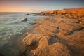 Seascape of Indian Ocean, Ras Ruwais Royalty Free Stock Photo