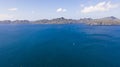 Seascape with islands.Blue Sea and unpopulated islands.