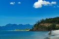 Seascape with islands on the horizon in Langkawi