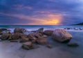 Seascape at Laan Hin Khao (White Rocks), Mae Ram Phung Beach, Ra