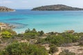 Seascape of Lagonisi Beach at Sithonia peninsula, Chalkidiki, Greece Royalty Free Stock Photo