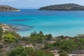 Seascape of Lagonisi Beach at Sithonia peninsula, Chalkidiki, Greece Royalty Free Stock Photo