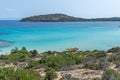 Seascape of Lagonisi Beach at Sithonia peninsula, Chalkidiki, Greece Royalty Free Stock Photo