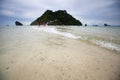 Seascape low seawater is unseen Thailand on Ao Phra Nang