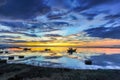 Seascape on Lyson fishing island in the Center of Vietnam