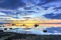 Seascape on Lyson fishing island in the Center of Vietnam