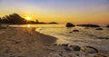 Seascape of Mae Pim beach during sunrise in Rayong pro