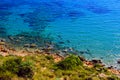 Seascape, Mediterranean coast, Spain, Costa Blanca Royalty Free Stock Photo