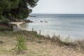 Seascape of Mikri Elia beach at Sithonia peninsula, Chalkidiki, Central M