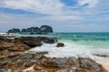 Beautiful seascape of Bamboo island, Krabi Royalty Free Stock Photo