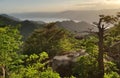 Landscape from peak of the mount Misen Royalty Free Stock Photo