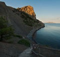 Seascape with mountains, Crimea