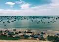 Seascape of Mui Ne town in Phan Thiet, Vietnam Royalty Free Stock Photo