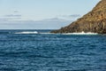 Seascape of the northern coast of the Atlantic Ocean near the village of El Pris.