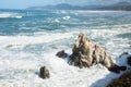 Seascape Offshore Rocks and Ocean Surf Royalty Free Stock Photo