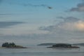 Seascape of Passamaquoddy Bay and Islands Royalty Free Stock Photo