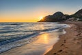 Seascape of peaceful beach in the paradise island Royalty Free Stock Photo