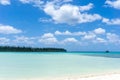 Seascape of Pines Island, new caledonia: turquoise lagoon, typic Royalty Free Stock Photo