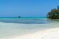 Seascape of Pines Island, new caledonia: turquoise lagoon, typic Royalty Free Stock Photo