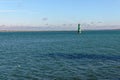 Seascape from Poolbeg lighthouse Dublin port