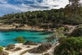 Seascape with rocky coast of Mallorca