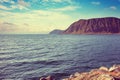 Seascape. Rocky sea coast. Norway