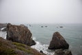 Seascape of Rocky shores of the Pacific Ocean
