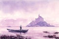 Seascape with Saint Michael`s Mount Le Mont-Saint-Michel