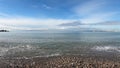 Seascape and skyscape from the beach of Faliron, Greece