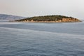 Small rocky uninhabited island Prasoudi close to Igoumenitsa, Greece