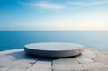 Seascape Stone Platform: A Serene and Empty Oasis.