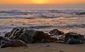 Seascape sunset in Matosinhos