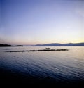 Seascape Switzerland Neuenburg Concise Water Reflections Sky Royalty Free Stock Photo