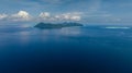 Seascape with tropical islands. Semporna, Sabah, Malaysia. Royalty Free Stock Photo