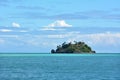 Seascape of a tropical remote island in the Yasawa Islands group Royalty Free Stock Photo