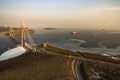 Seascape with a view of the Russian bridge