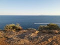 Seascape view of Sounion Athens