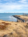 Seascape view at Stykkisholmur church hill, Iceland