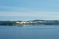 Seascape with views of the coastline of the city