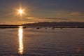 Seascape from Vilanova de Arousa Royalty Free Stock Photo