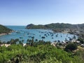 Seascape of Vinh Hy bay in Phan Rang, Vietnam Royalty Free Stock Photo